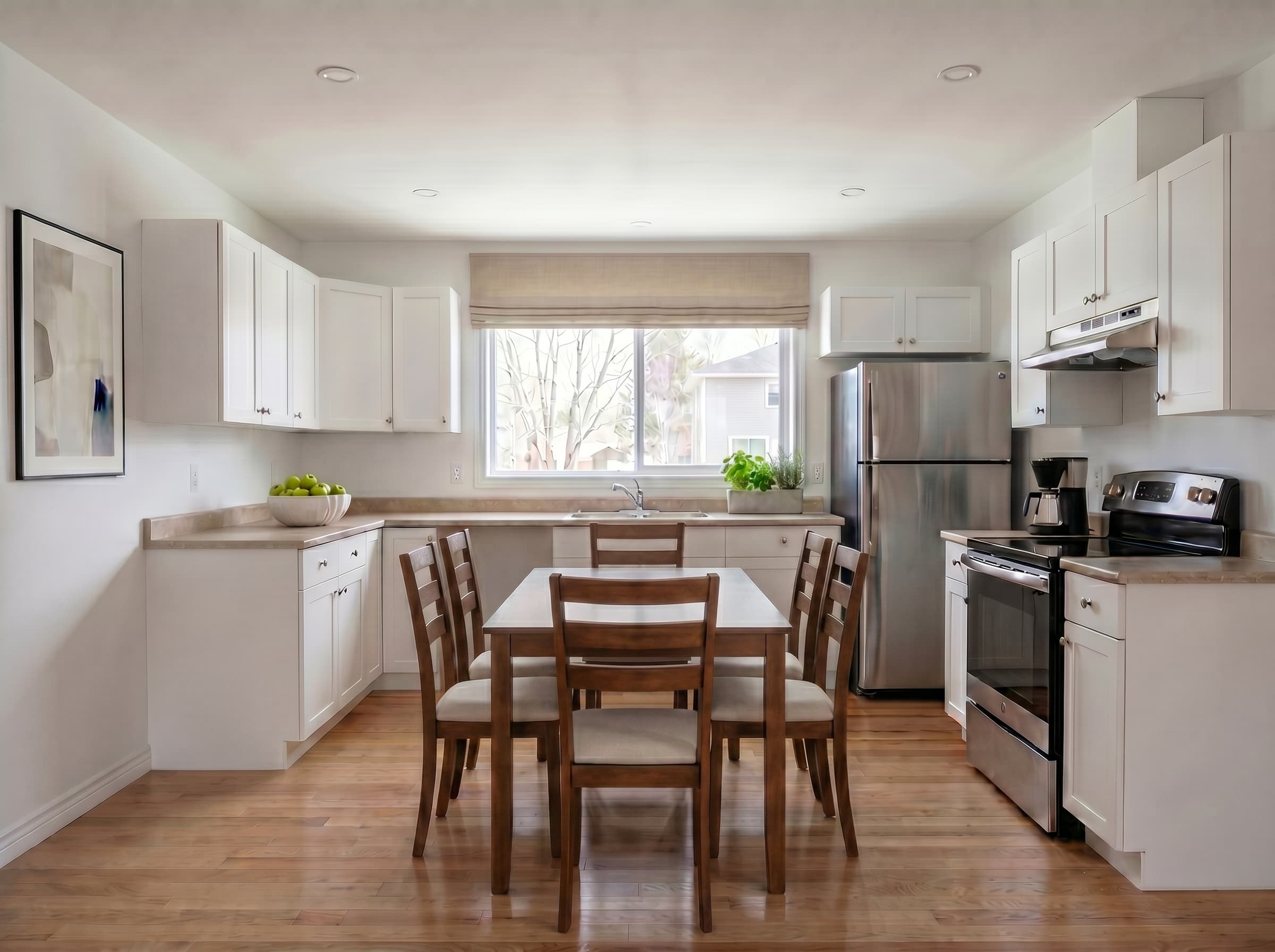 Kitchen after staging