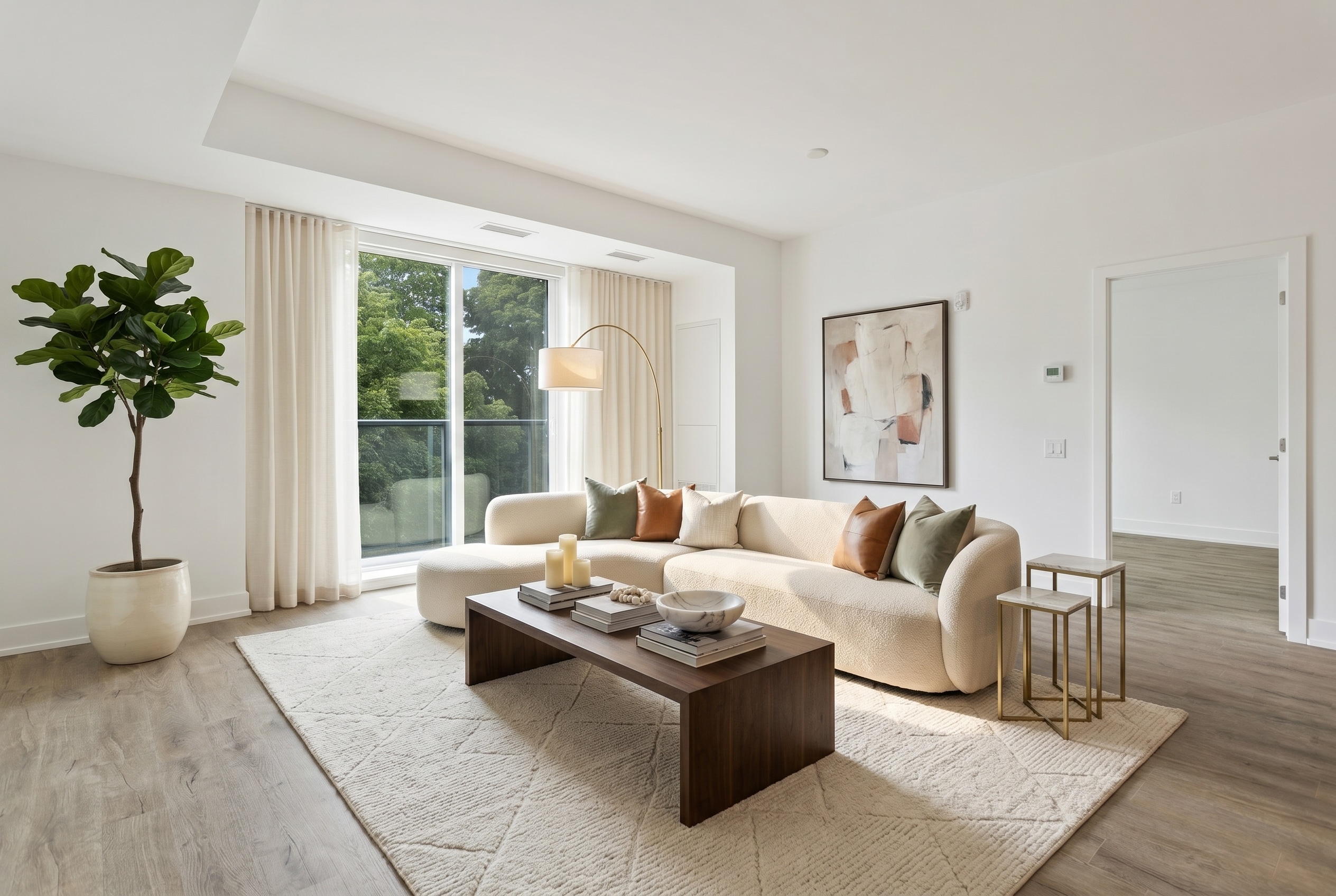 Room after virtual staging